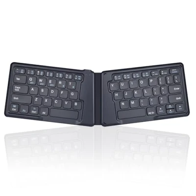 Obrázek Perixx PERIBOARD 805 Ergo, bezdrátová, skládací ergonomická Bluetooth klávesnice ultra tenká tlačítka typu X kompatibilní s iOS, Android nebo Windows smartphony, tablety notebooky americká
