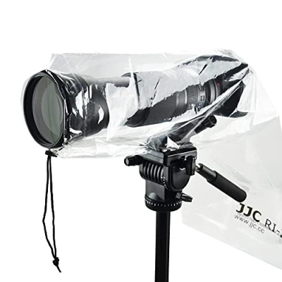 Obrázek JJC ochrana proti dešti, vodotěsný pláštěnka, pro fotoaparát Canon Nikon, Sony DSLR s objektivem do délky 45 cm (2 kusy)