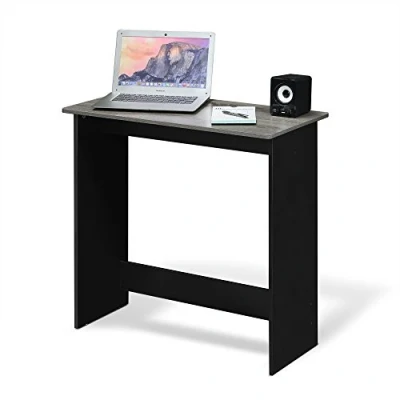 Obrázek Furinno Jednoduchý psací stůl, počítačový PC kancelářský dřevo, francouzský dub / černý, 39,4 x 80 75,7 cm