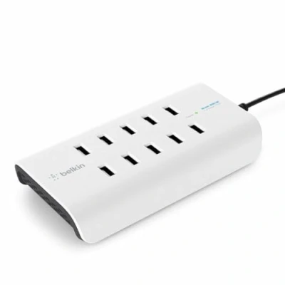 Obrázek Belkin Rockstar 10 Port USB Lad. 120W, 2,4A je Port,White, B2B139VF (120W, Port,White B2B139vf)
