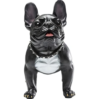 Obrázek Kare Designová dekorační figurka Ganster Dog, černá, pes, předmět, zvířecí motiv, obývací pokoj, ložnice, chodba, 40 x 50 24 cm (v/š/h)