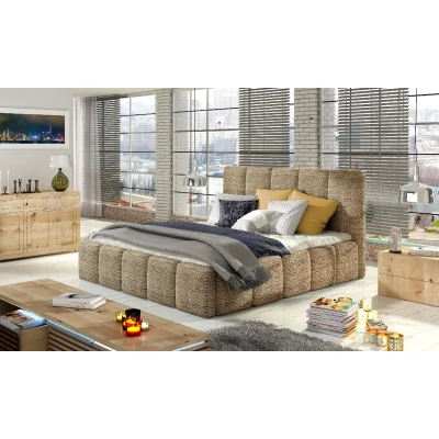 Obrázek Postel Edvige+ dřevěný rám / plynové vzpěry box na lůžkoviny 140x200 Materiál Dekor: Berlin 03