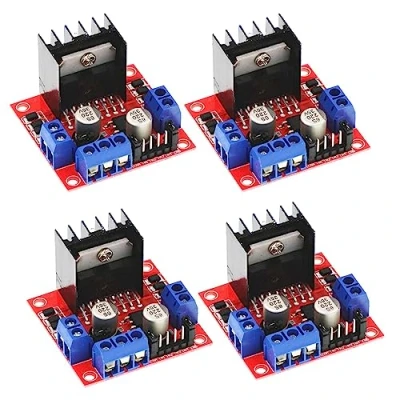 Obrázek 4 ks L298N Motor Drive Controller modul Dual H můstek DC krokový pro Arduino