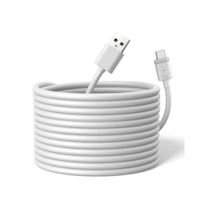 Obrázek eufy Security 4,5 m USB a na C napájecí kabel, vhodný Pro eufyCam S3 všechny budoucí akumulátorové kamery od eufy, nepřetržité napájení bezpečnost kolem hodin