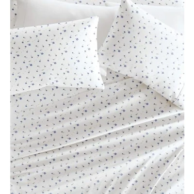 Obrázek Linen Market 4 teiliges Bettwäsche Set für King Size Betten (hellblaues Blumenmuster) Schlafen Sie Besser als je zuvor mit diesen ultraweichen und kühlenden Bettlaken Ihr Kingsize Bett, Tiefe