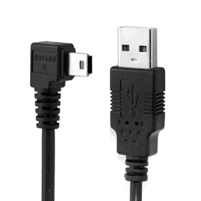 Obrázek ChenYang Mini USB Kabel, 2.0 Stecker auf 5 poliger 90 Grad rechtwinklig Lade/Datenübertragungs Verlängerungskabel 1.8M für Dashcam/GPS/Mikrofon