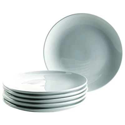 Obrázek Mäser, Série Colombia, dezertní talíř 19 cm, sada porcelánového nádobí pro 6 osob, bílý