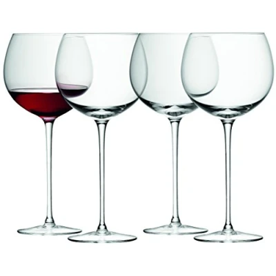 Obrázek Sklenice na víno LSA Wine, transparentní, 570 ml, 4 kusy, čirá, sada