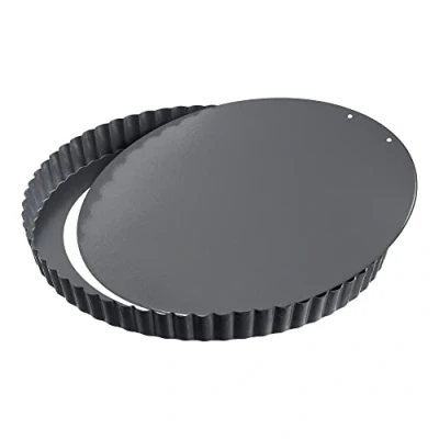 Obrázek Original Kaiser La Forme Plus dortová forma se zvedacím dnem 32 cm, quiche, nepřilnavá vrstva, vytlačitelná smaltovaná dno, odolná proti pořezání, připravená k servírování, černá