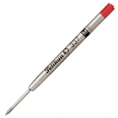 Obrázek Pelikan 915389 náplň pro kuličkové pero (337), tloušťka linky M, červená, 1 kus ve skládací krabičce