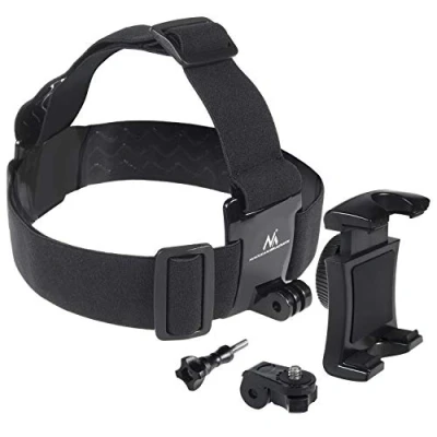 Obrázek Maclean Fast Connect MC 825 Univerzální mobilní telefon Kampera držák na hlavu Sportovní Fitness Outdoor Popruh pro GoPro