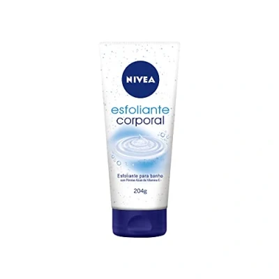 Obrázek NIVEA Krém peeling (200 ml), pečující tělový s jemnými peelingovými částicemi a vitaminem E, scrub pro vyhlazený pěstěný pocit pokožky