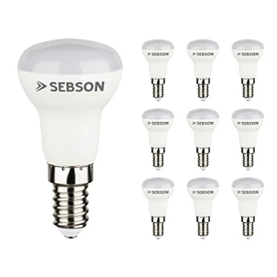 Obrázek SEBSON® LED žárovka E14 R39 reflektor 3 W teplá bílá 3000 k, nahrazuje 20 W, 200 lm, Ra97, 230V světelný zdroj bez blikání, reflektorová žárovka, balení 10 ks