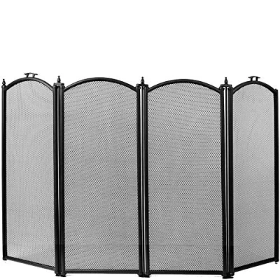Obrázek Fire Vida Stanton Funkenschutz, 4 teilig, Metall, schwarz