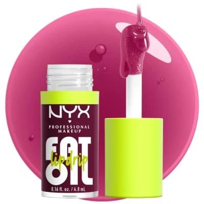 Obrázek Nyx Professional Makeup Hydratační lesk na rty, intenzivní a až 12 hodin péče, se silným aplikátorem vyživujícími oleji, Fat Oil Lip Drip, barva: That&#039;s Chic, 1 kus