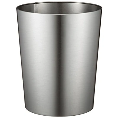 Obrázek iDesign 25240EU Patton odpadkový koš do koupelny, kanceláře, kuchyně, 20,32 x 0,254 24,8 cm, bronz, ušlechtilá ocel kartáčovaný