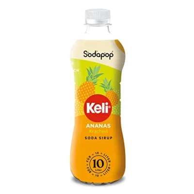 Obrázek Sodapop Keli sirup ananas, rychle a jednoduše, 1 láhev poskytuje 10 l hotový nápoj, 500 ml