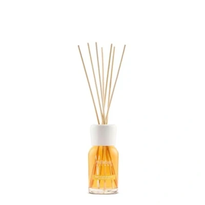Obrázek Millefiori 7MDFA Legni E Fiori D&#039;Arancio pokojový parfém difuzér 100 ml Natural včetně kvalitních tyčinek z balzového dřeva, plast, žlutý, 6,8 x 25,8 6,6 cm