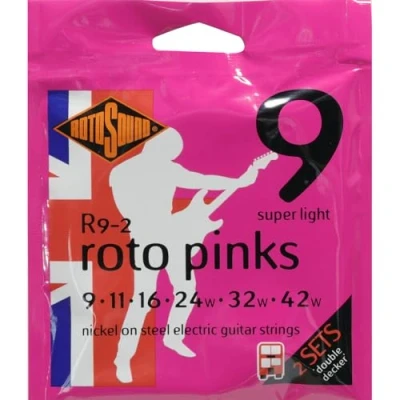 Obrázek Rotosound R Roto elektrická kytara poniklovaná 2 sady R9