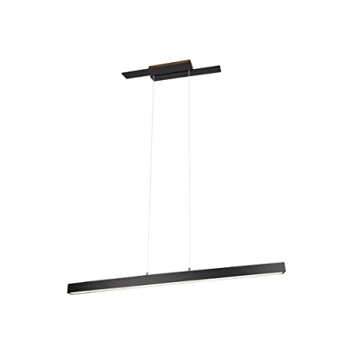 Obrázek Trio Leuchten LED závěsné svítidlo Belfast 375510432, kov černý matný, vč. 44 W LED, Switch stmívač
