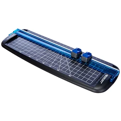 Obrázek Westcott E 15804 00 řezací stroj, délka řezu 30 cm se standardní a skládací čepelí, černá/modrá