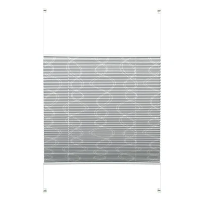 Obrázek Gardinia Easyfix plisé dekor se 2 ovládacími kolejnicemi Curl šedá 100 x 130, polyester, 130 cm