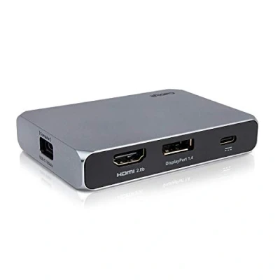 Obrázek CalDigit USB C Gen 2 SOHO Dock s 10 Gbit/s až 4 K 60 Hz, HDMI 2.0b, DisplayPort 1.4, Gbit a C, UHS II Micro SD čtečka karet, nabíjení Passthrough, 100 W napájení