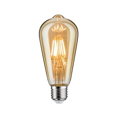 Obrázek Paulmann 28523 LED lampa vintage píst ST64 6 W retro světelný zdroj stmívatelné žhavicí vlákno E27 Filament zlato 1700 K zlaté světlo 500 lm