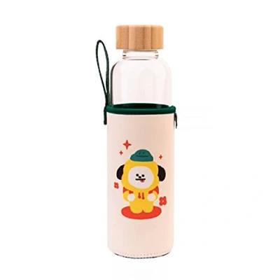 Obrázek Grupo Erik skleněná láhev na pití 500 ml GYM BT21 Chimmy sportovní dětská vodu sklo BTS zboží pro fanoušky oficiální Merch