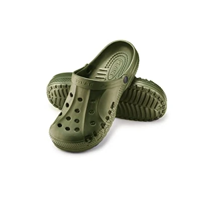 Obrázek ESTRO Gartenclogs pánské zahradní boty dámské unisex lehké gumové léto zahrada Clogs A78, Zelená, 43 EU