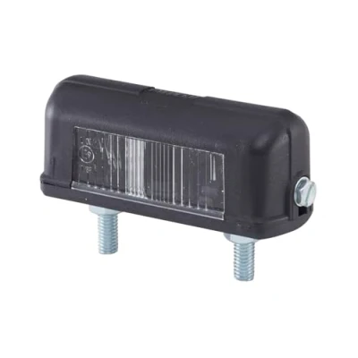 Obrázek HELLA VALUEFIT 2KA 357 014 001 osvětlení SPZ registrační značky přívěsek halogen 12/24V nástavba/našroubované barva světelného panelu: čiré zástrčky: plochá zástrčka venkovní