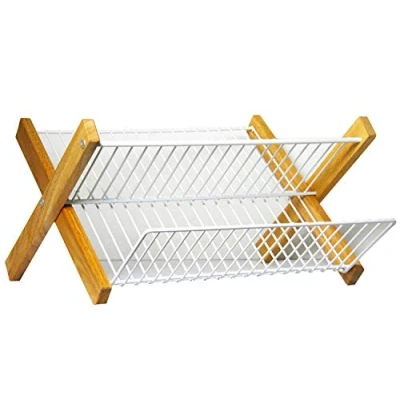Obrázek Metaltex 32184514080 Lilly odkapávací obroučky, skládací kovový Drátek Bílá 42 x 5 35 cm