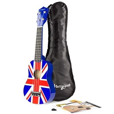 Obrázek Martin Smith ukulele Soprano s taškou na a designem union Jack