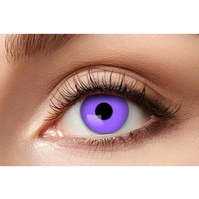 Obrázek Eyecatcher 84063141 651 barevné kontaktní čočky, 1 pár, na 12 měsíců, fialová, karneval, masopust, Halloween