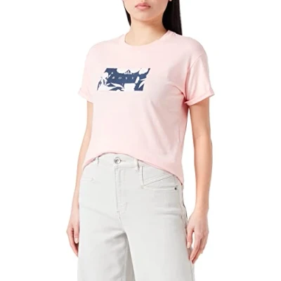 Obrázek ROXY Sparkle Evening Flowers Kurzarmshirt für Damen Rosa
