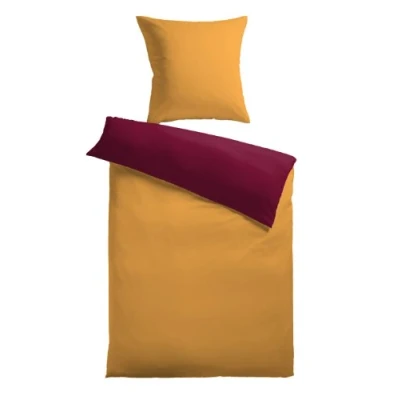Obrázek Mesana B 10683/38 oboustranné ložní prádlo z mikrovlákna Dream Soft (Nicki), 80 x + 135 200 cm, Terra/Bordeaux