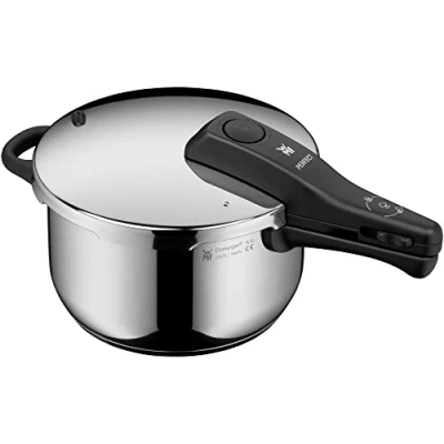 Obrázek WMF Perfect One Pot tlakový hrnec, indukční 4,5 l, parní velký signál vaření, 2 stupně odnímatelná rukojeť poklice, nerezová ocel Cromargan