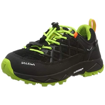 Obrázek Salewa Unisex dětské Jr Wildfire Waterproof trekingové a turistické polobotky, Black Out Cactus
