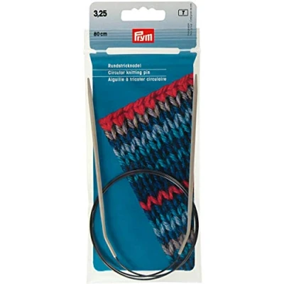 Obrázek 211242 kruhové pletací jehlice ALU 544 šedé 80 cm 3,