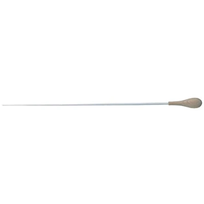 Obrázek Gewa 912322 taktovka dřevěná rukojeť model 12 lakovaná bílý buk, 45 cm, bílá