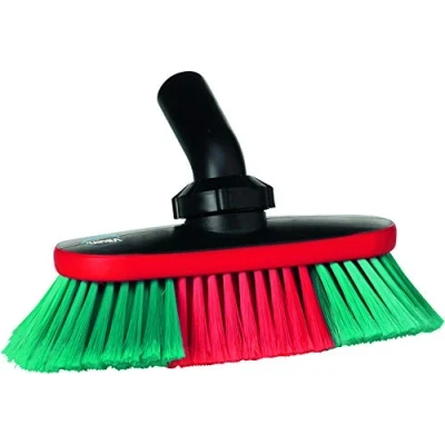 Obrázek Vikan Autobürste mit Wasserdurchlauf und Drehgelenk, 250 mm, Weich/gesplisst, Schwarz