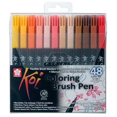 Obrázek Sada štětců Koi Coloring Brush Set, 48 barev