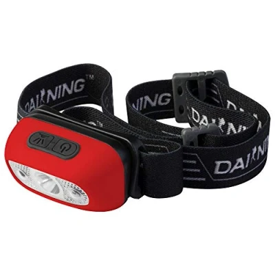 Obrázek POLY POOL PP3157 Wander und Outdoor LED Stirnlampe USB aufladbare mit 3 Funktionen elastischem Stirnband, neigbarem Kopf Bewegungssensor