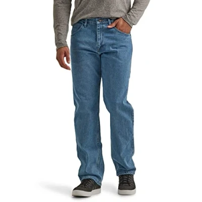 Obrázek Wrangler pánské Authentics Men&#039;s Classic Relaxed Fit Flex Jeans, Light Stonewash Flex, 44 W/30 L