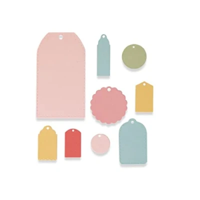Obrázek Sizzix Framelits Die Set 9pk tags, mehrfarbig, 26 x 13 0,2 cm