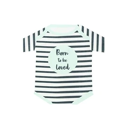 Obrázek Talking Tables Romper Born To Be Loved Shaped Napkin 16 ks, papír
