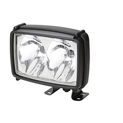 Obrázek HELLA Halogenový pracovní světlomet Double Beam 12 V / 24 šroubová přípojka/montáž upevnění čtyřbodem dalekosáhlé osvětlení kabel: 250 mm Konektor: otevřené konce kabelu 1GA 006