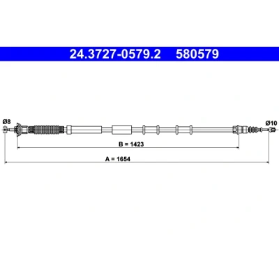 Obrázek Kabel, parkovací brzda ATE 24.3727 0579.2