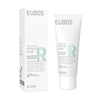 Obrázek Eubos Chladicí a čistý Antizarudnutí denní krém 40 ml LSF 20 doporučeno dermatology pro zarudnutí pokožky Blue Light Protection ochranu před modrým světlem obrazovky
