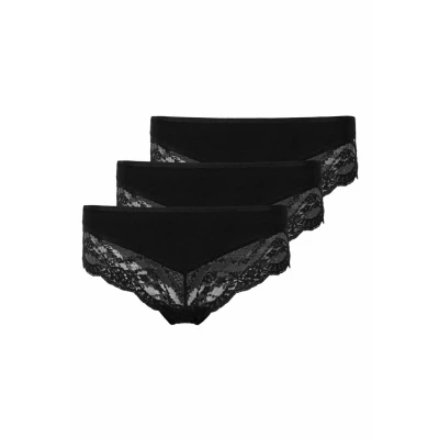 Obrázek Snocks 3 PACK LACE Boxerky, Ženy, Velikost: Small, Schwarz